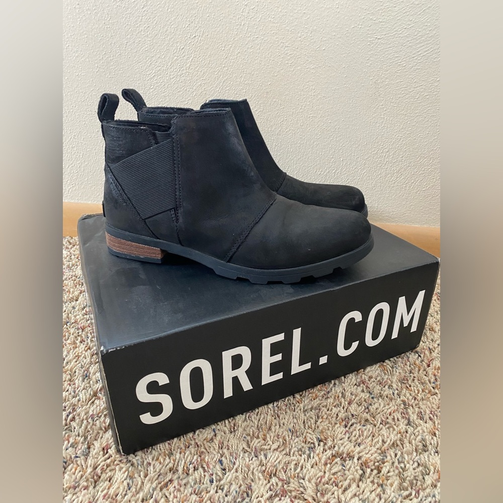 Sorel Black Ankle Booties